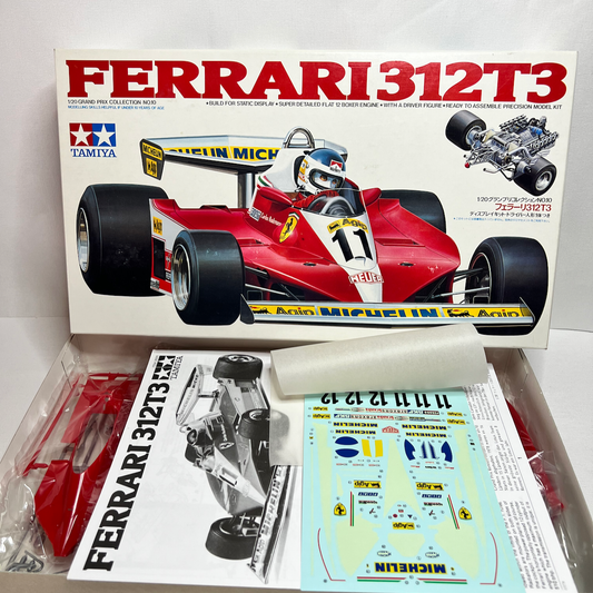Tamiya 1/20 Ferrari 312T3 Gilles Villeneuve Carlos Reutemann Plastic Model Kit
