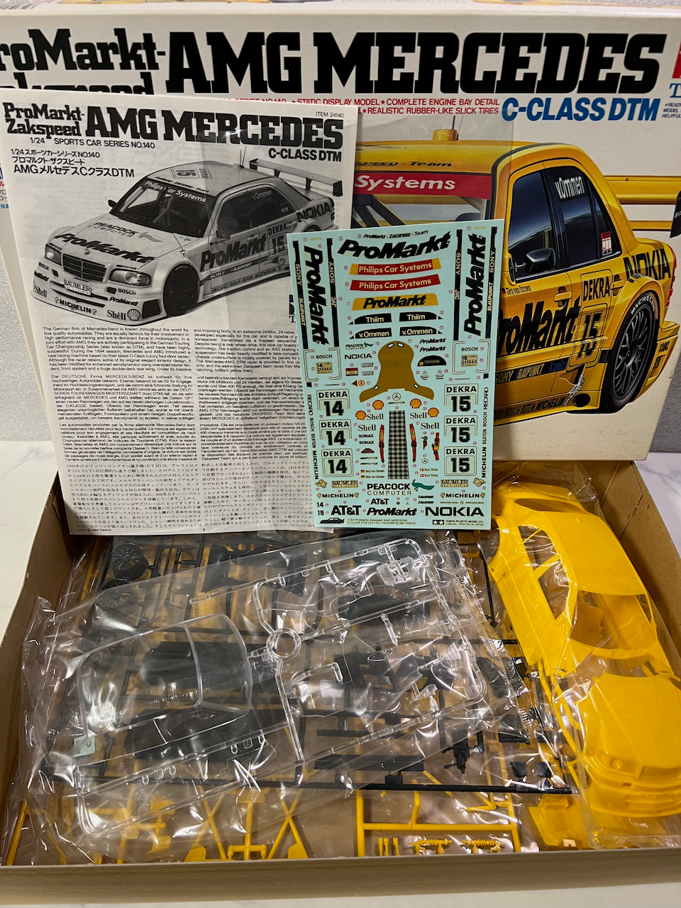 Tamiya 1/12 ProMarkt Zakspeed AMG MERCEDES C-CLASS DTM Pastic Model Kit