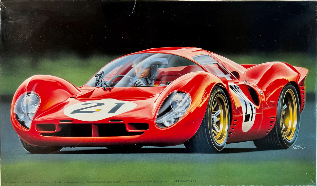 FUJIMI 1/24 FERRARI 330 P4 BERLINETTA 1967 Le Mans 24 Hours 2nd Plastic Model Kit