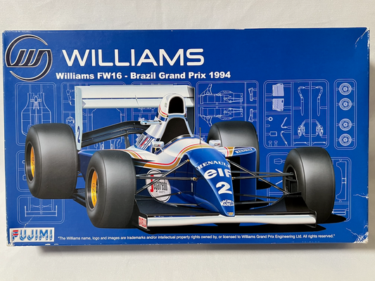 Fujimi 1/20 Williams Renault FW16 Brazil GP 1994 Plastci Model Kit
